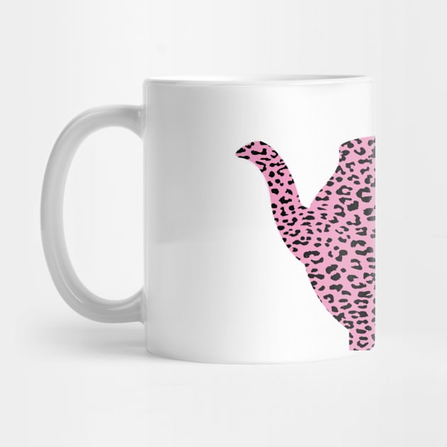 Haute Leopard Cute Tea Kettle With Pink Leopard by Haute Leopard